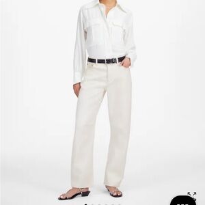 Madewell Women's Barrel Leg Jeans in Cream